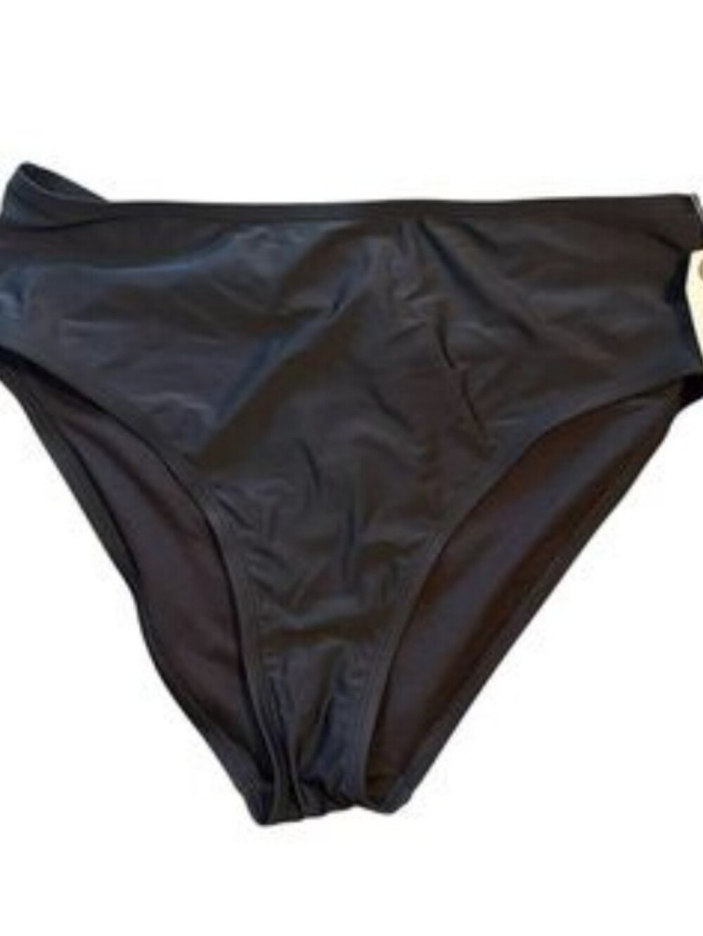 Time and Tru Black High-Waist Bikini Bottom